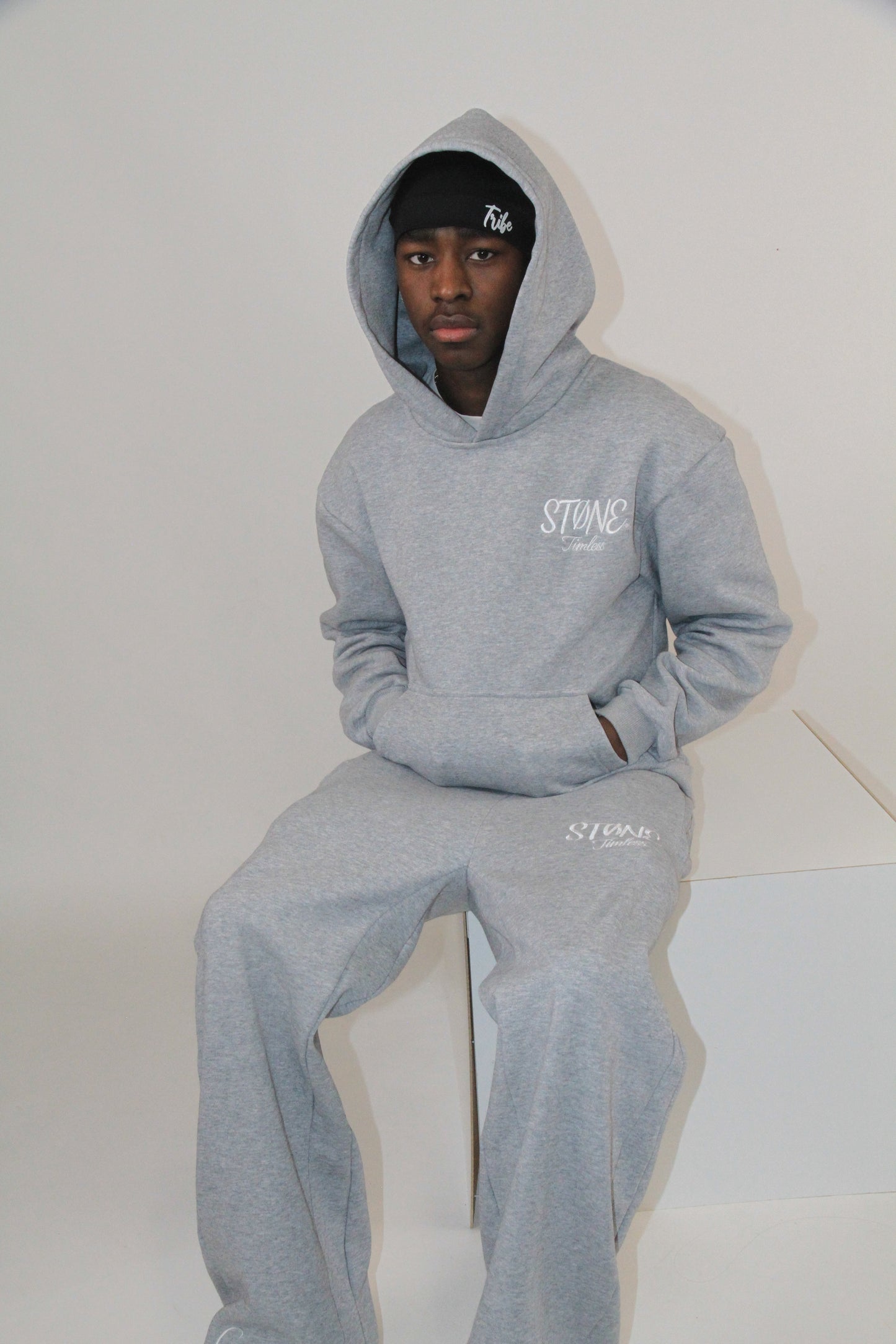 Grey basic Hoodie®
