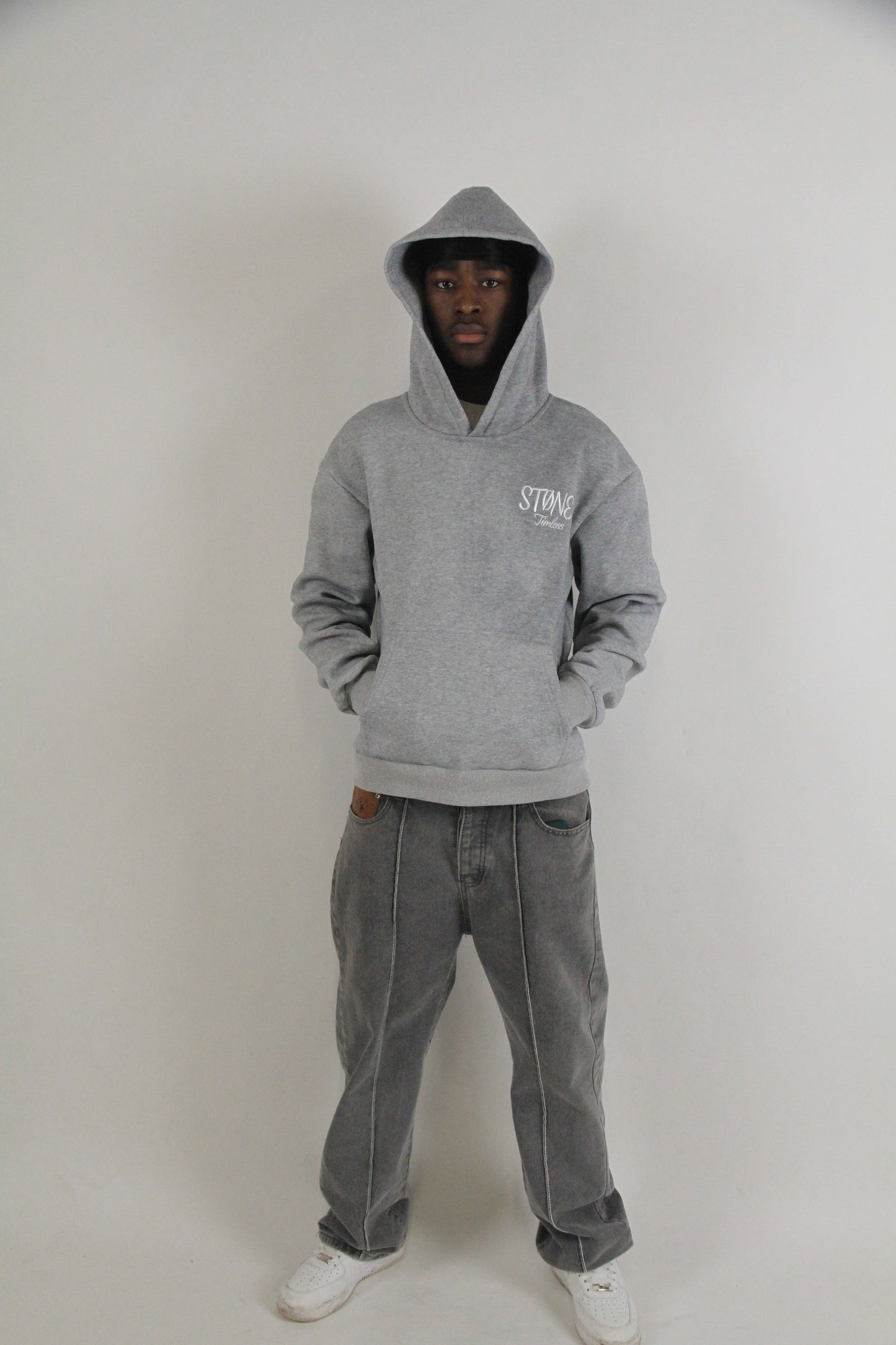 Grey basic Hoodie®